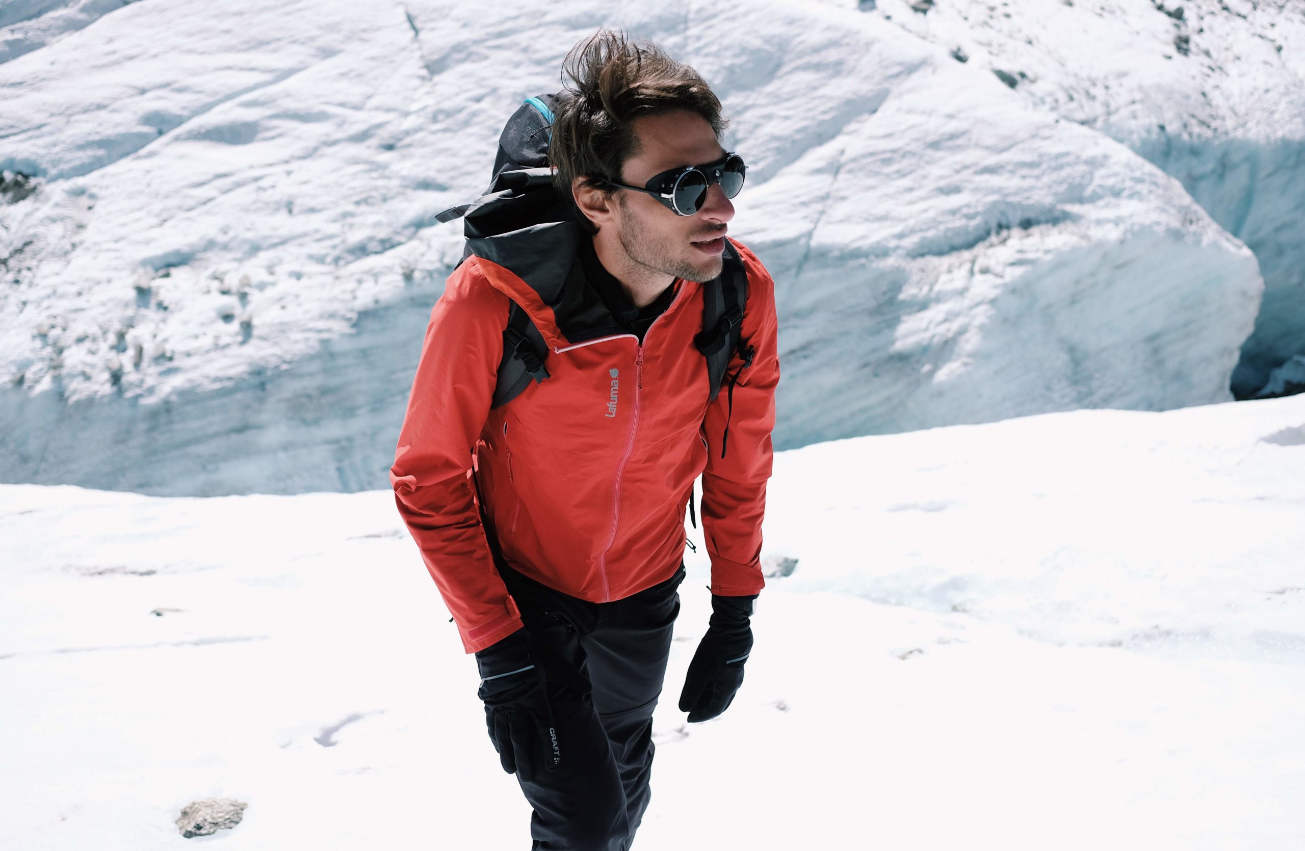 alpinisme sur glacier 