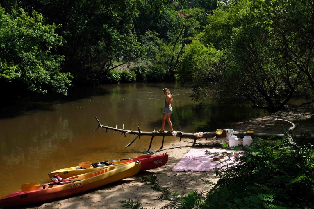 la Leyre microaventure en CANoeKAYAK Un duvet pour deux