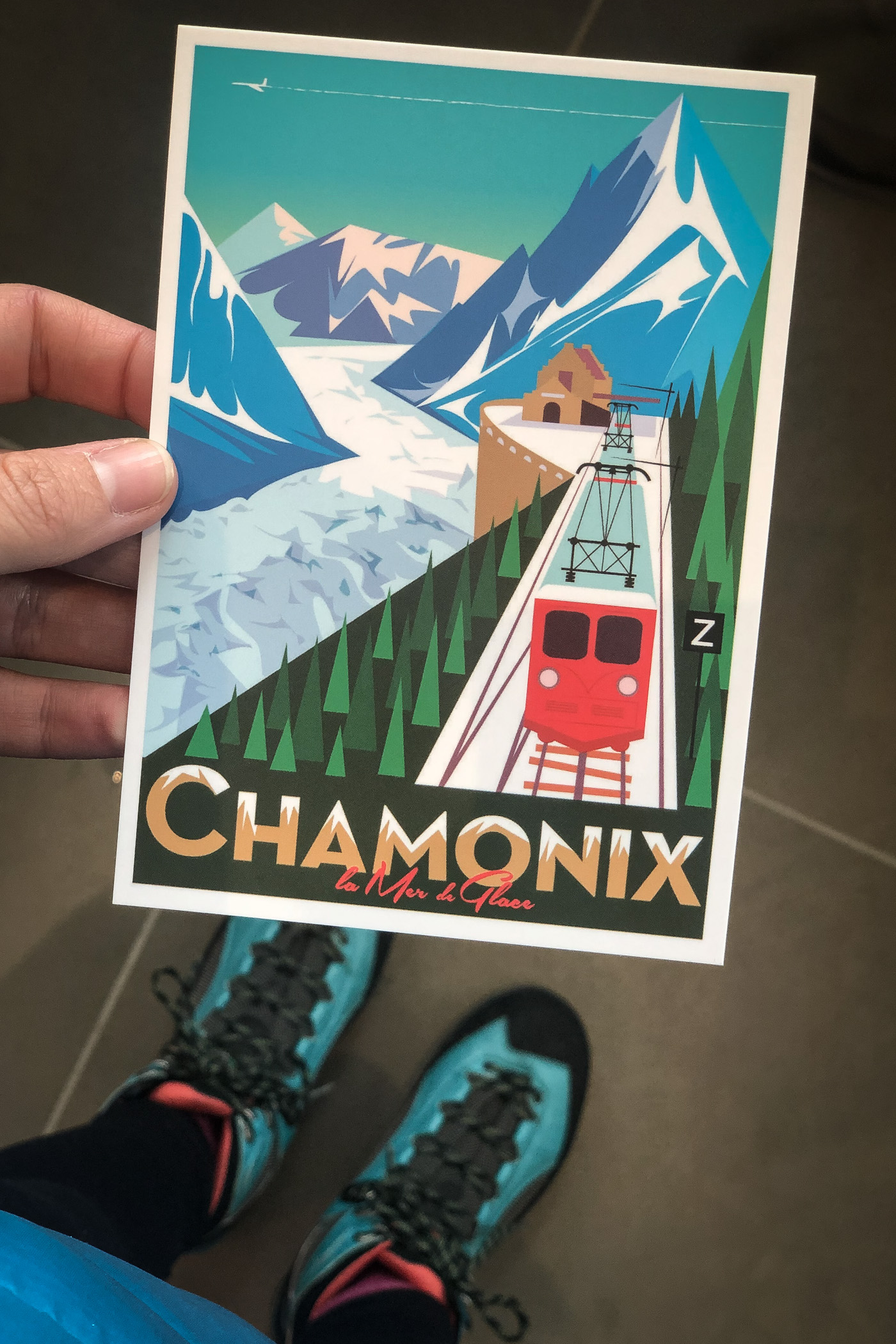 carte postale de Chamonix