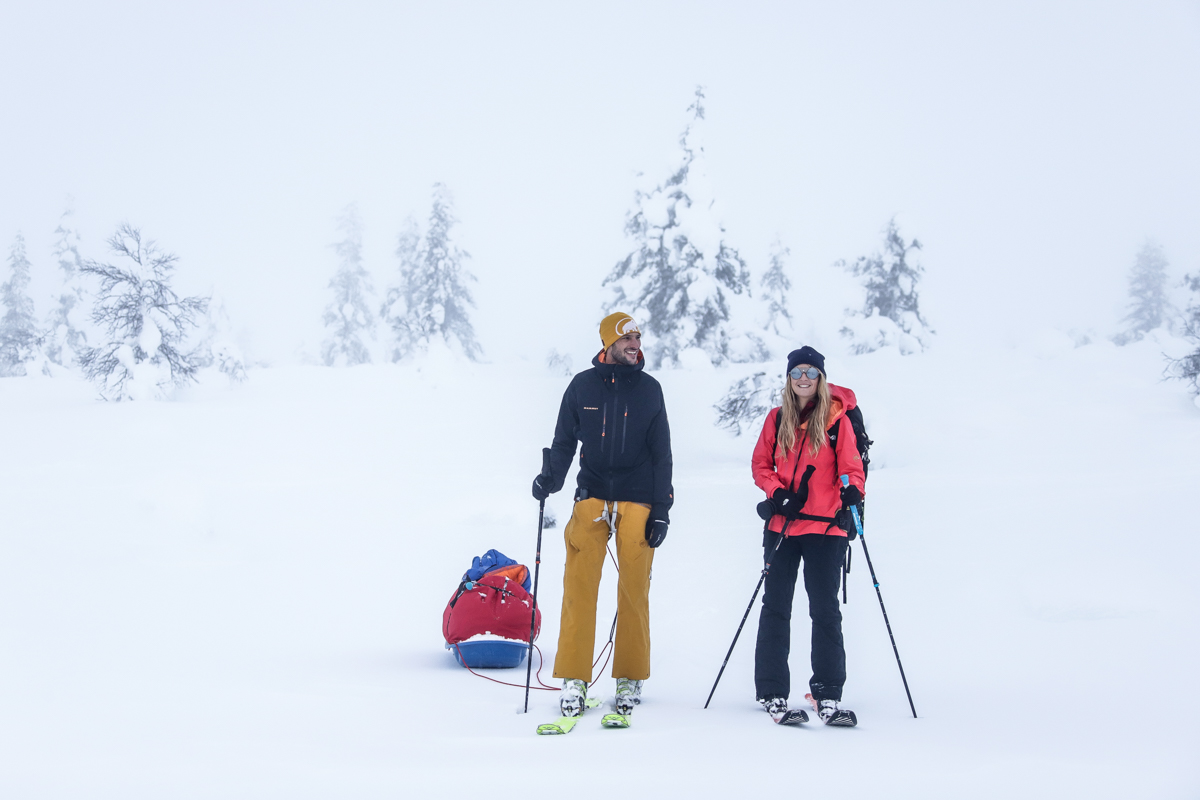 expedition a ski et pulka en laponie